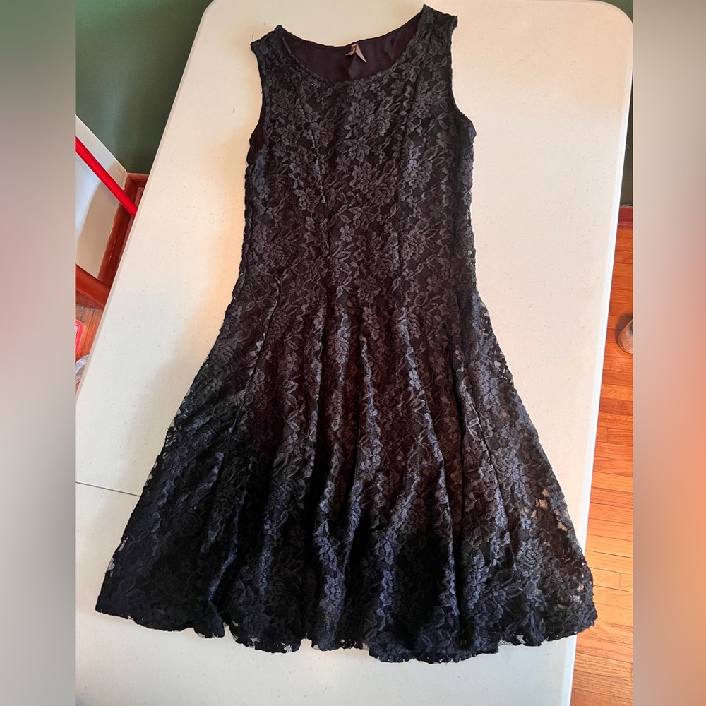 Western Black Lace Dress